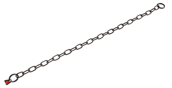 Collar Negro Eslabón Mediano  3mm