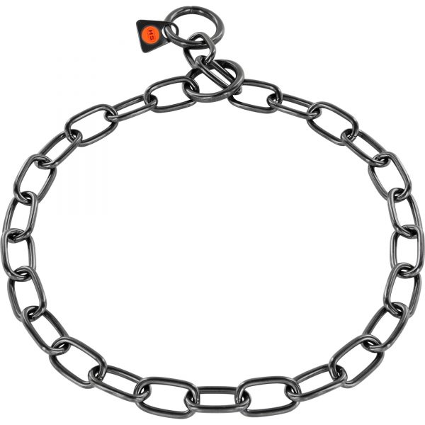 Collar Negro Eslabón Mediano  3mm - Imagen 2